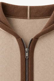 Ravalo Cashmere Zip Hoodie Brown