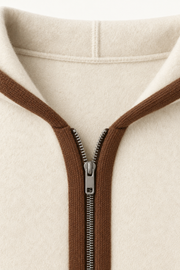 Ravalo Cashmere Zip Hoodie Cream