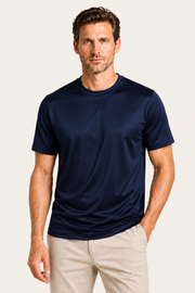 Merciro Cotton Tee Navy