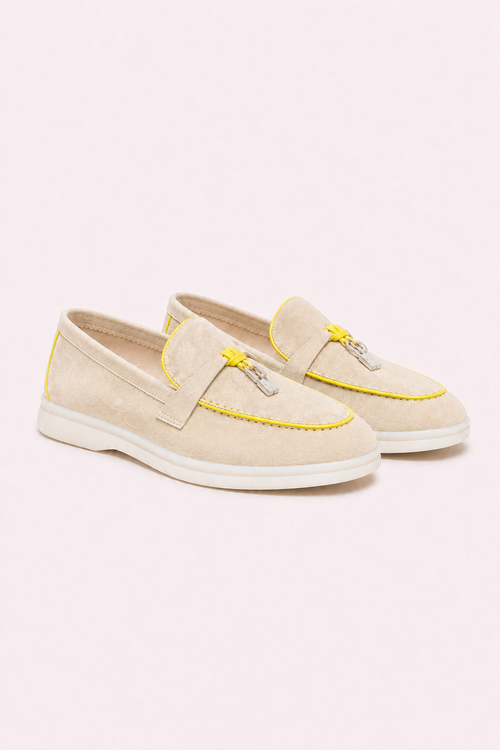Amari Buckled Loafers Sand