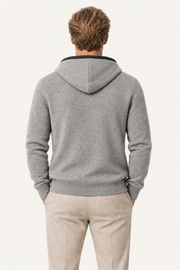 Ravalo Cashmere Zip Hoodie Grey
