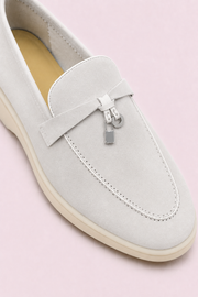 Rovain Buckled Loafers Ivory