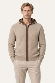 Ravalo Cashmere Zip Hoodie Brown