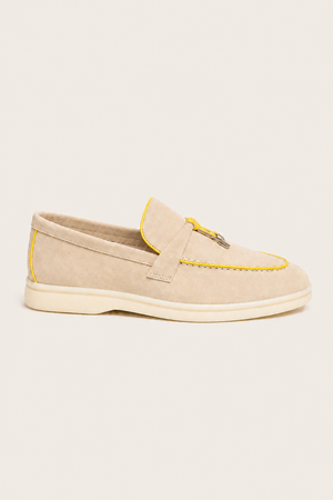 Amari Buckled Loafers Sand