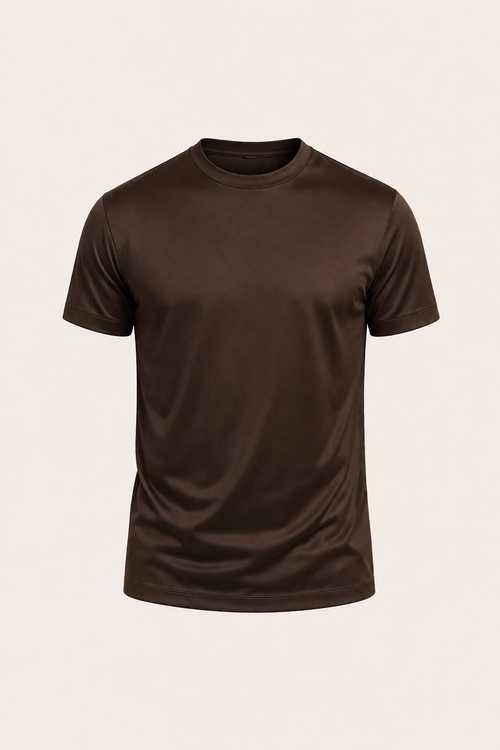 Merciro Cotton Tee Espresso