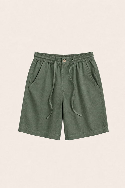 Levano Linen Short Green
