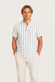 Heritage Linen Short Sleeve Shirt White