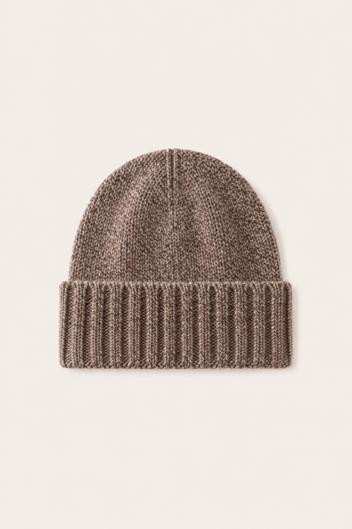 Ivaro Cashmere Beanie Mocha Marl
