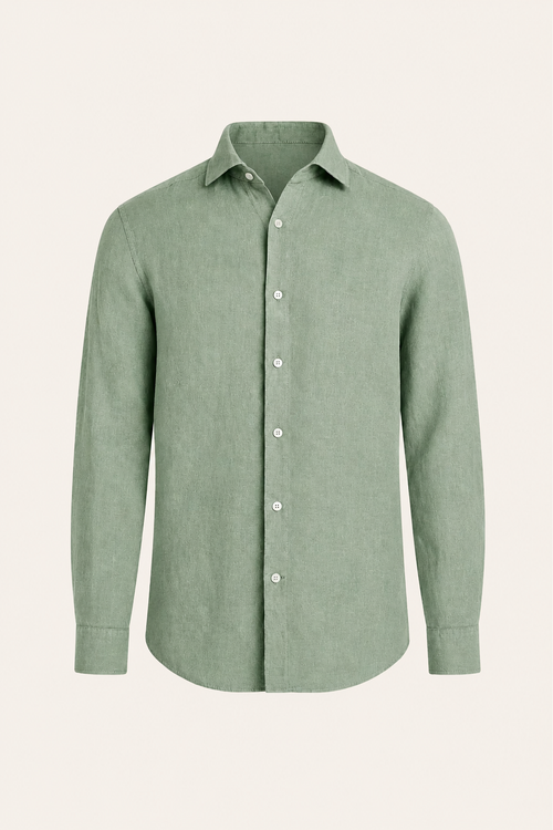 Avari Linen Shirt Green