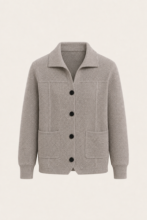 Ferilo Wool Cardigan Greige
