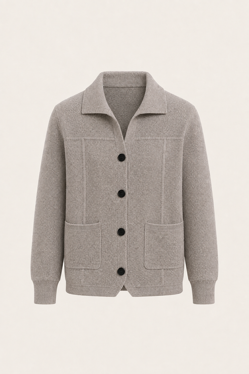 Ferilo Wool Cardigan Greige