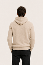 Avaro Merino Hooded Knit Beige