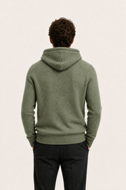 Avaro Merino Hooded Knit Green
