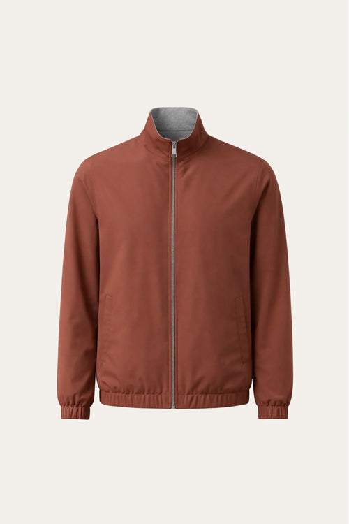 Reverso Reversible Bomber Jacket Terracotta