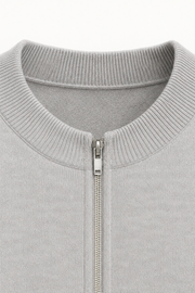 Darilo Wool Zip Knit Grey