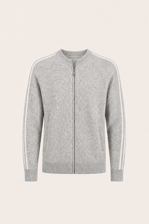Darilo Wool Zip Knit Grey