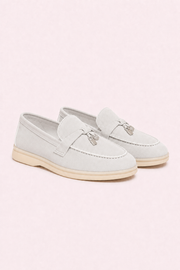 Rovain Buckled Loafers Ivory