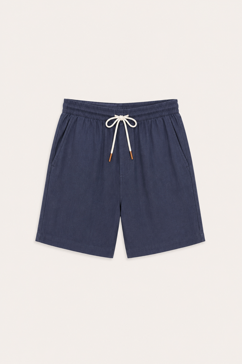 Salivo Linen Short Navy Blue