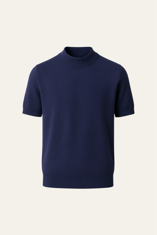 Aurelo Cashmere T-Shirt Navy