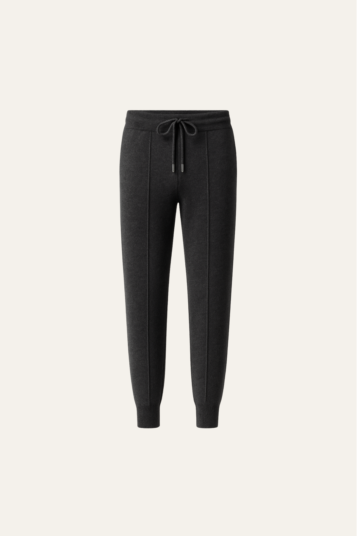 Belorin Wool Knit Joggers Dark Grey