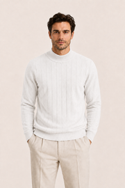 Corani Semi-Turtleneck White