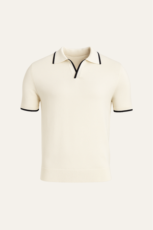 Parivo Knitted Polo Ivory