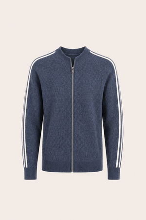 Darilo Wool Zip Knit Navy