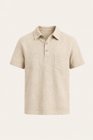 Linano Linen Polo Beige
