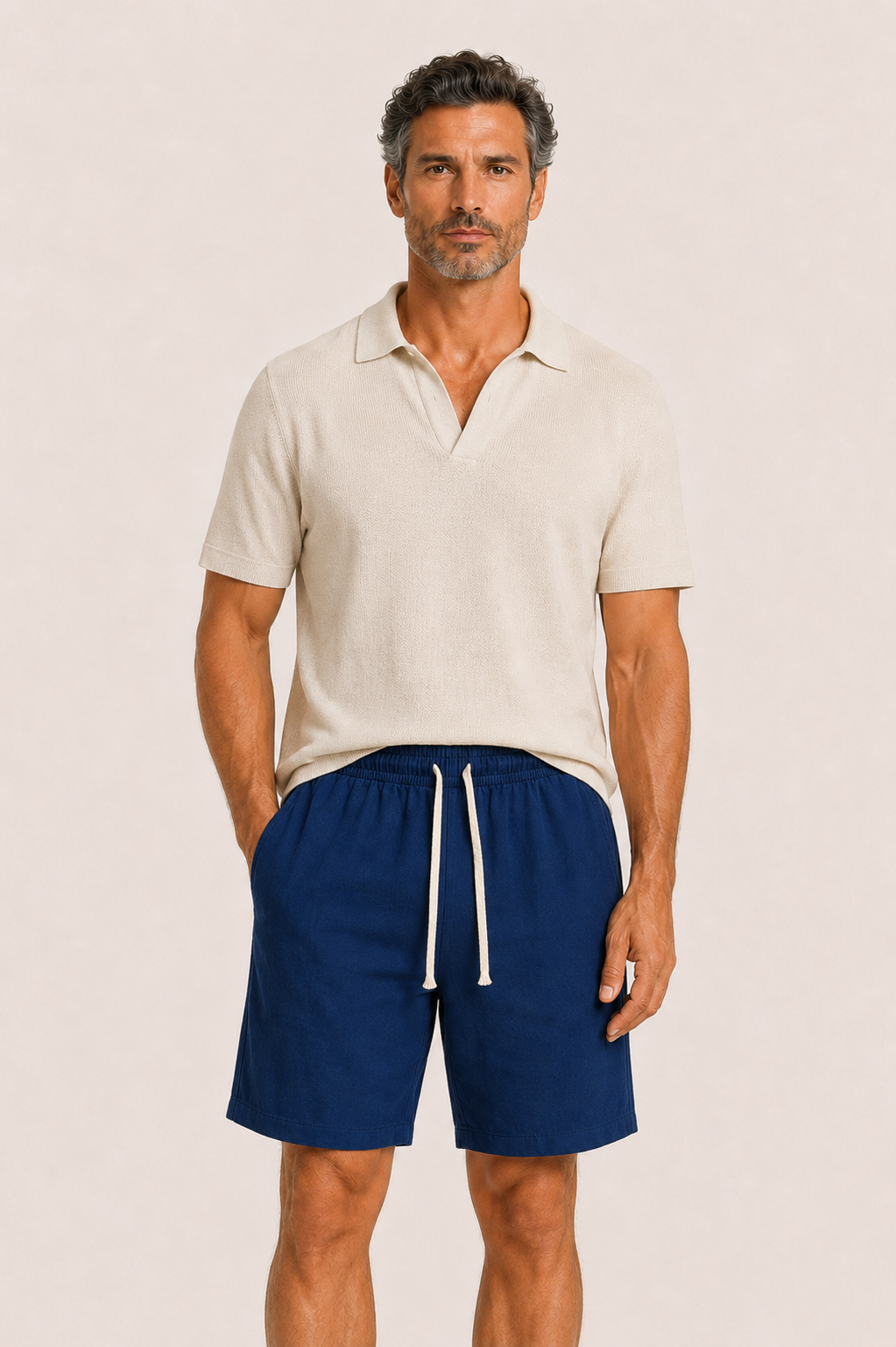Aviro Linen Short Navy