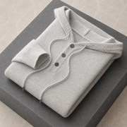 Avaro Merino Hooded Knit Grey