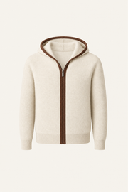 Ravalo Cashmere Zip Hoodie Cream