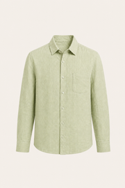 Milano Linen Shirt Light Green