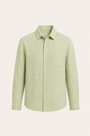 Milano Linen Shirt Light Green