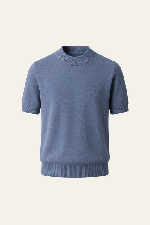 Aurelo Cashmere T-Shirt Blue