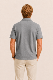 Linano Linen Polo Grey