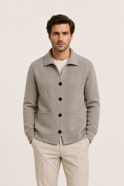 Ferilo Wool Cardigan Greige