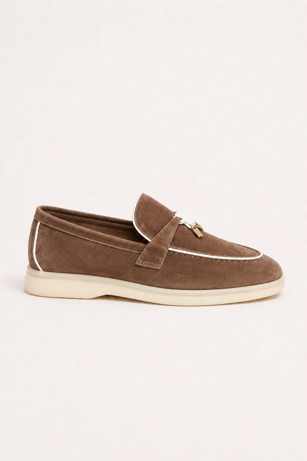 Rovain Buckled Loafers Taupe