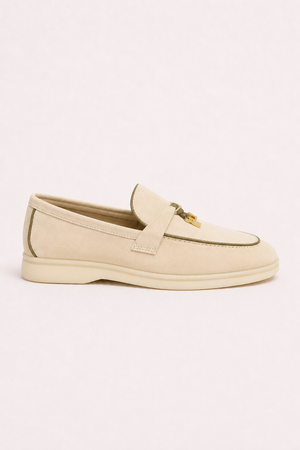 Rovain Buckled Loafers Sand Beige