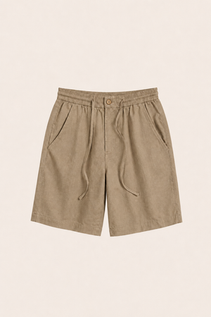 Levano Linen Short Khaki