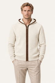 Ravalo Cashmere Zip Hoodie Cream