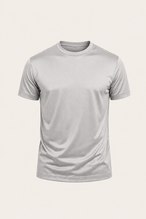Merciro Cotton Tee Light Grey