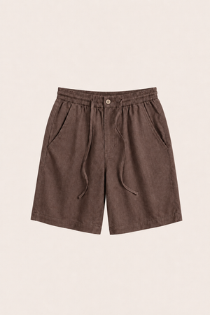 Levano Linen Short Brown