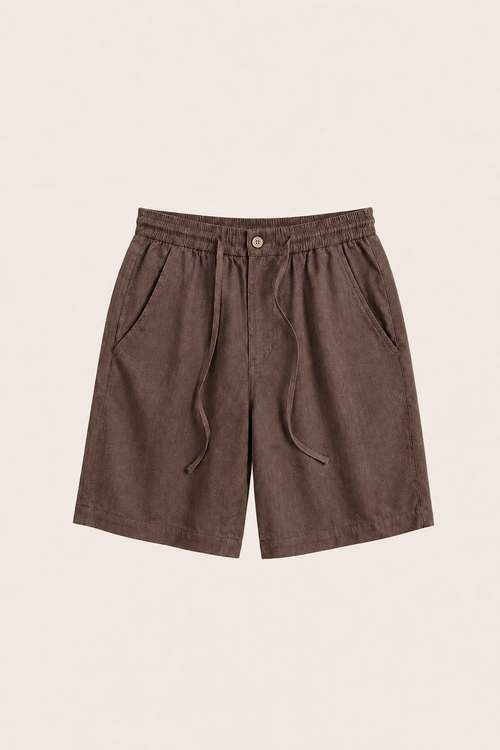 Levano Linen Short Brown