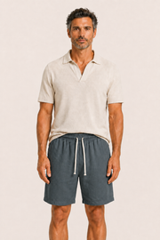 Aviro Linen Short Dark Grey