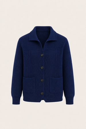 Ferilo Wool Cardigan Navy