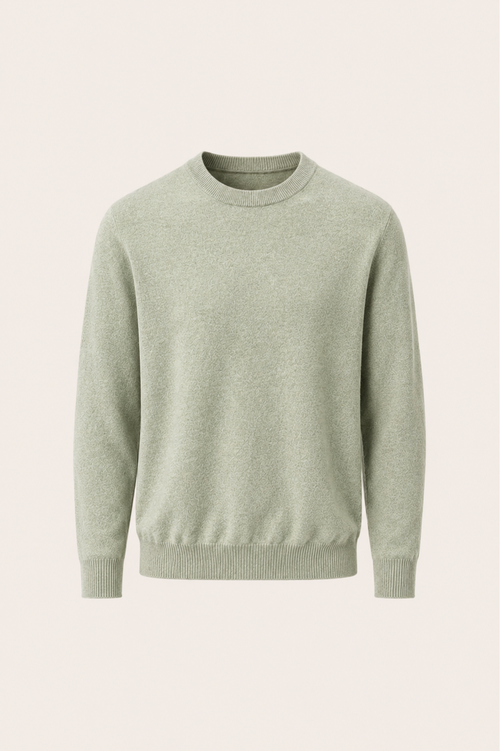 Averin Cashmere Pullover Sage Green