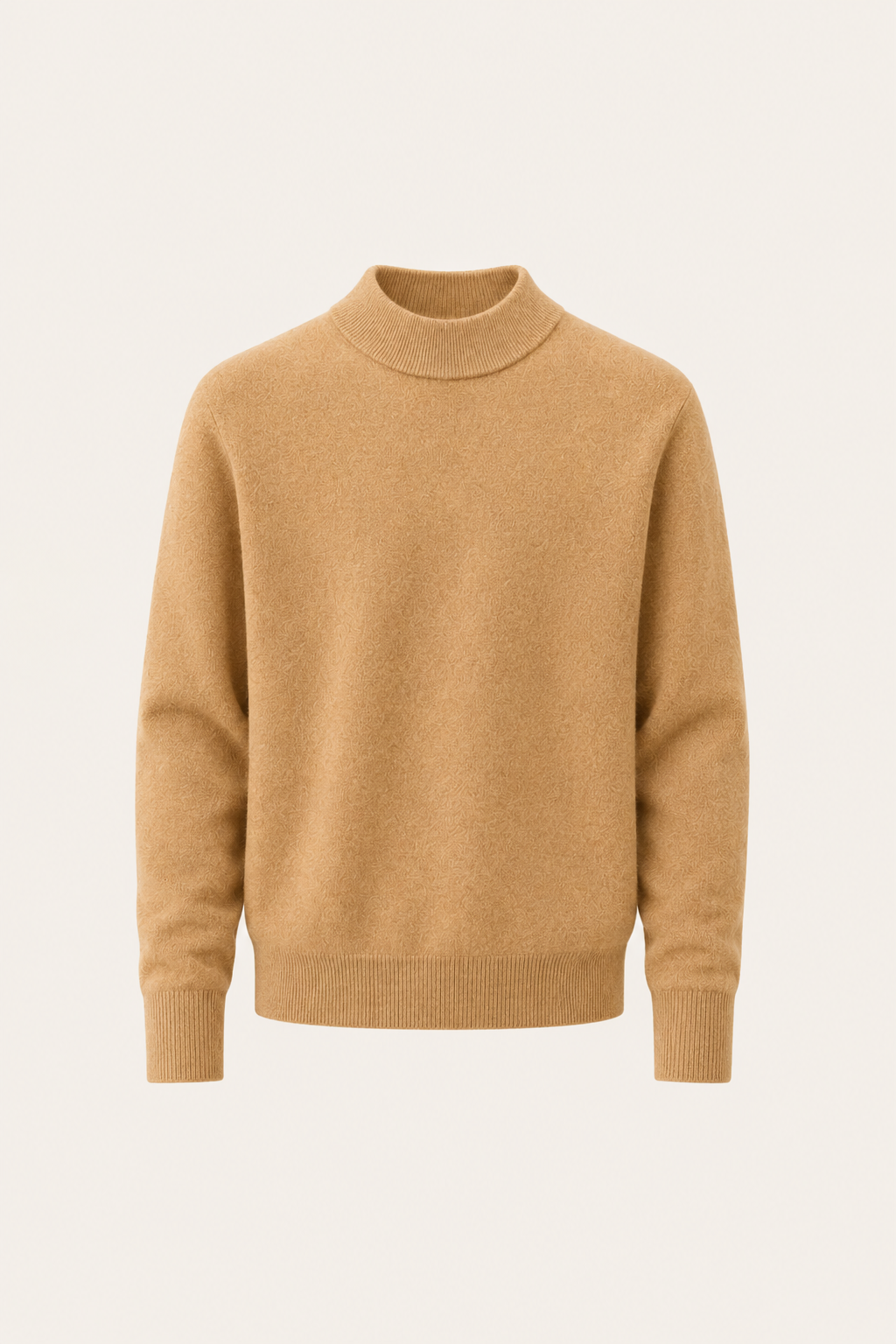 Aurelio Cashmere Mock Neck Camel