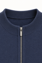 Darilo Wool Zip Knit Navy