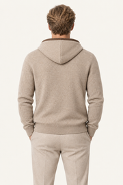 Ravalo Cashmere Zip Hoodie Brown
