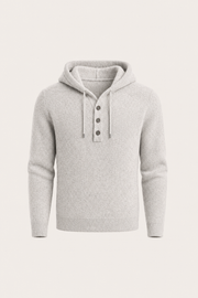 Avaro Merino Hooded Knit Grey